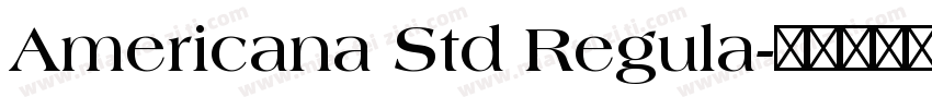 Americana Std Regula字体转换